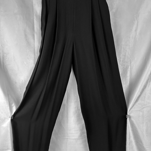 Laure'l by Escada Black Pleated Vintage Dress Pants - Picture 2 of 7